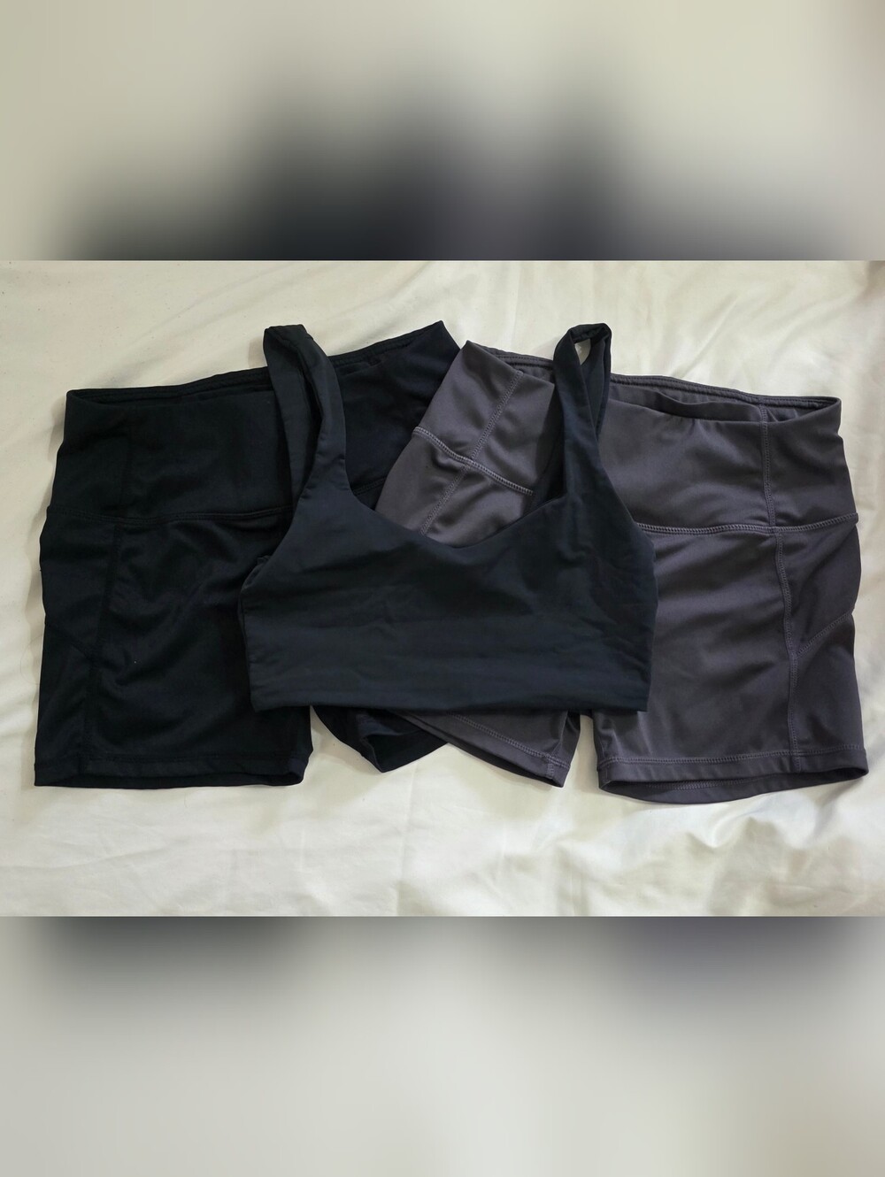 Bundle Active Wear. Size Small. 1 Sports Bra & 2 Running Shorts.